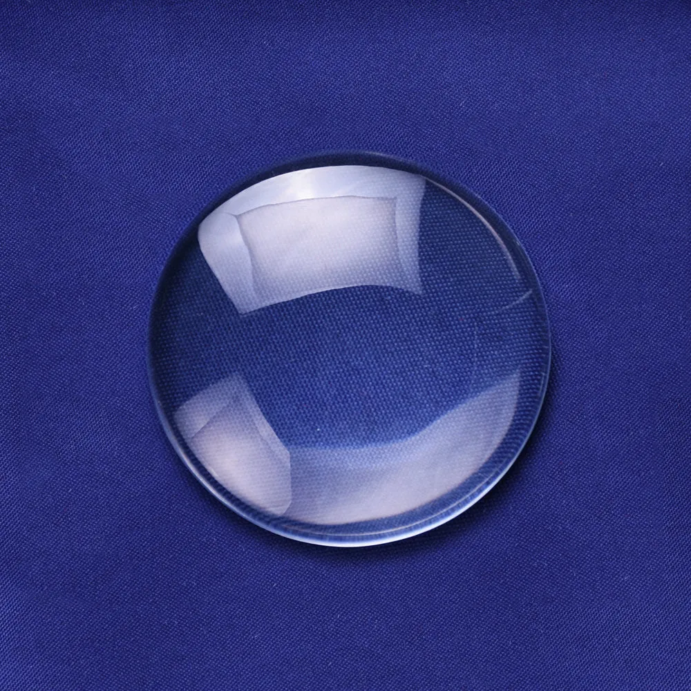 10PCS 60MM Round Flat Back clear Crystal glass Cabochon 13MM Thick Top quality