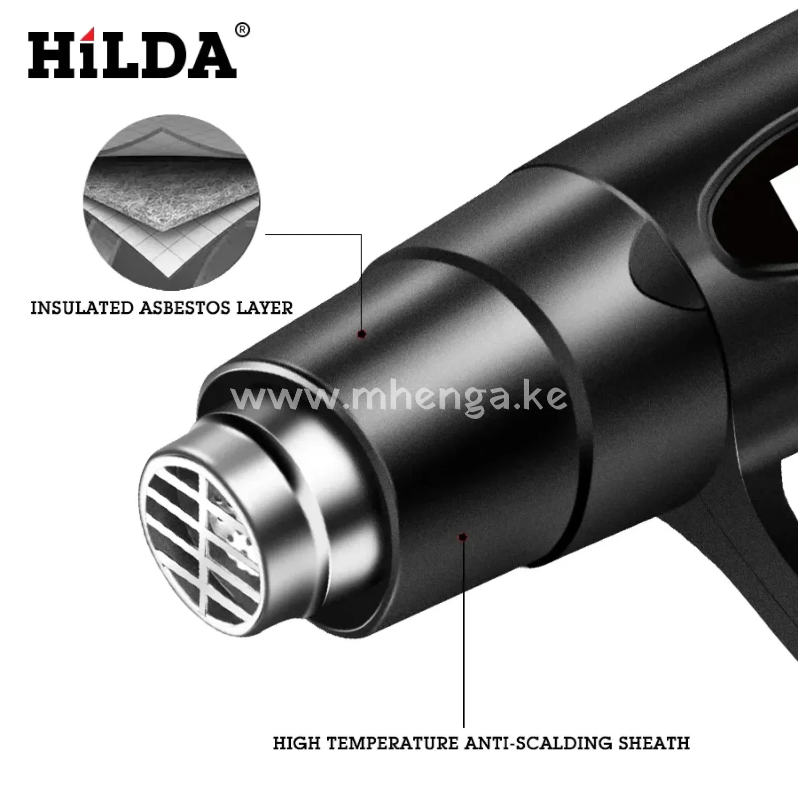 1800W Hot Air Gun Temperature controlled Building Heat guns Soldering Adjustable Thermal power tool