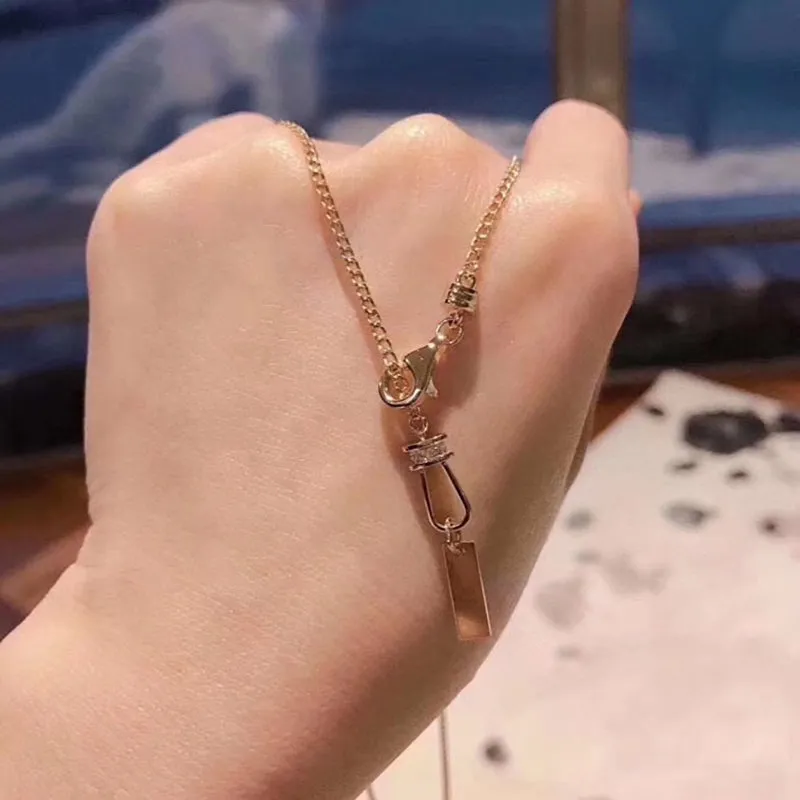 18K Gold 0.55ct Natural Diamond Made in Italy Curb Link Chain Bar Necklace