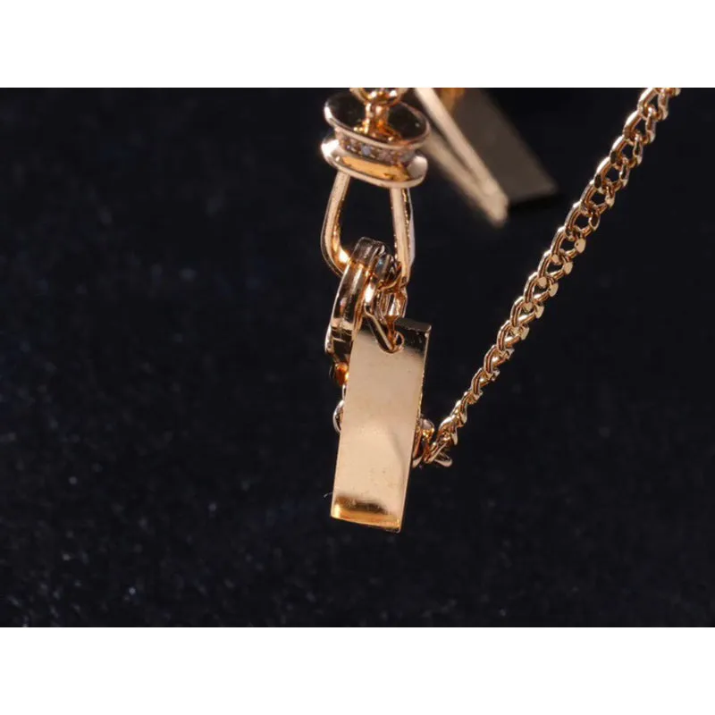 18K Gold 0.55ct Natural Diamond Made in Italy Curb Link Chain Bar Necklace