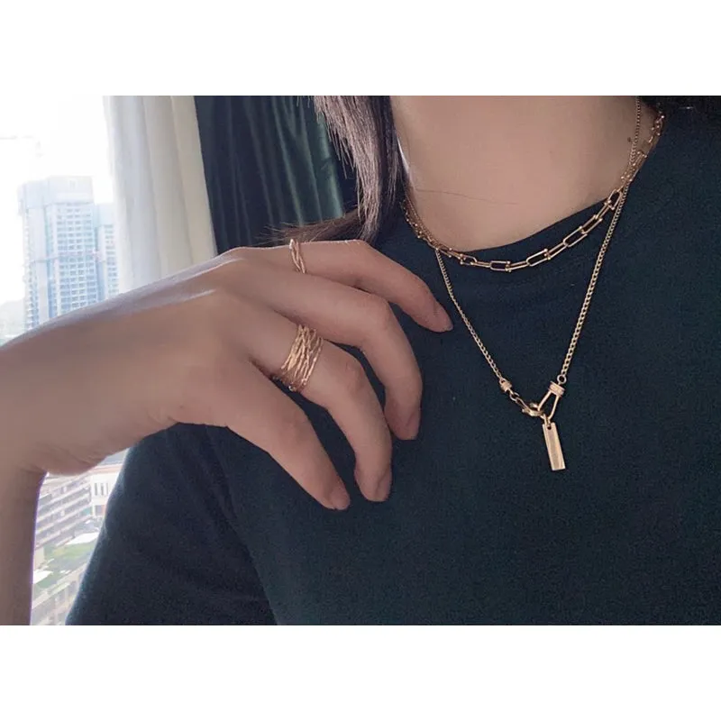18K Gold 0.55ct Natural Diamond Made in Italy Curb Link Chain Bar Necklace
