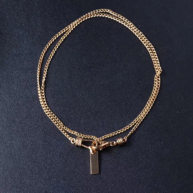 18K Gold 0.55ct Natural Diamond Made in Italy Curb Link Chain Bar Necklace