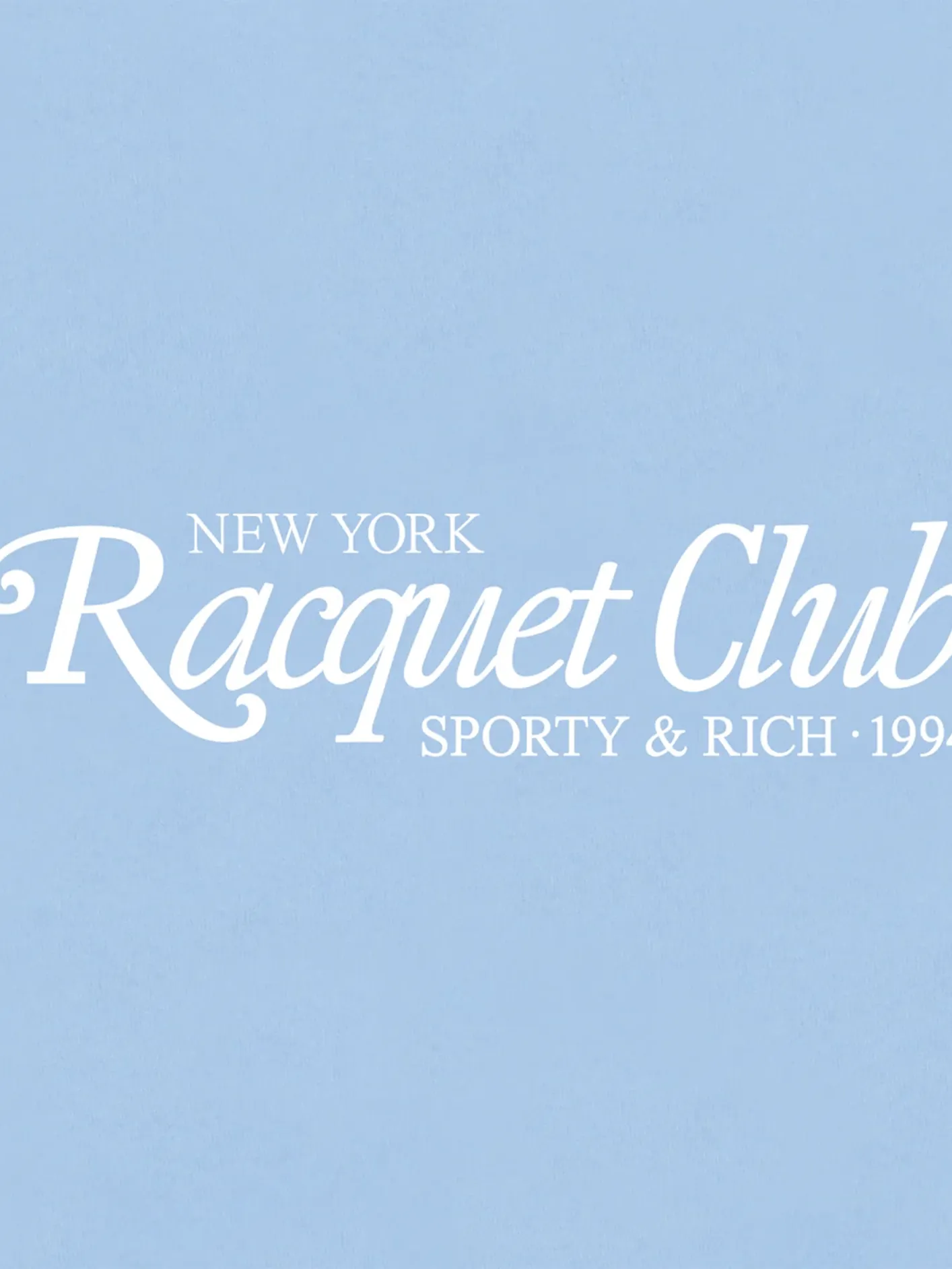 94 Racquet Club Hoodie - Sky Blue/White