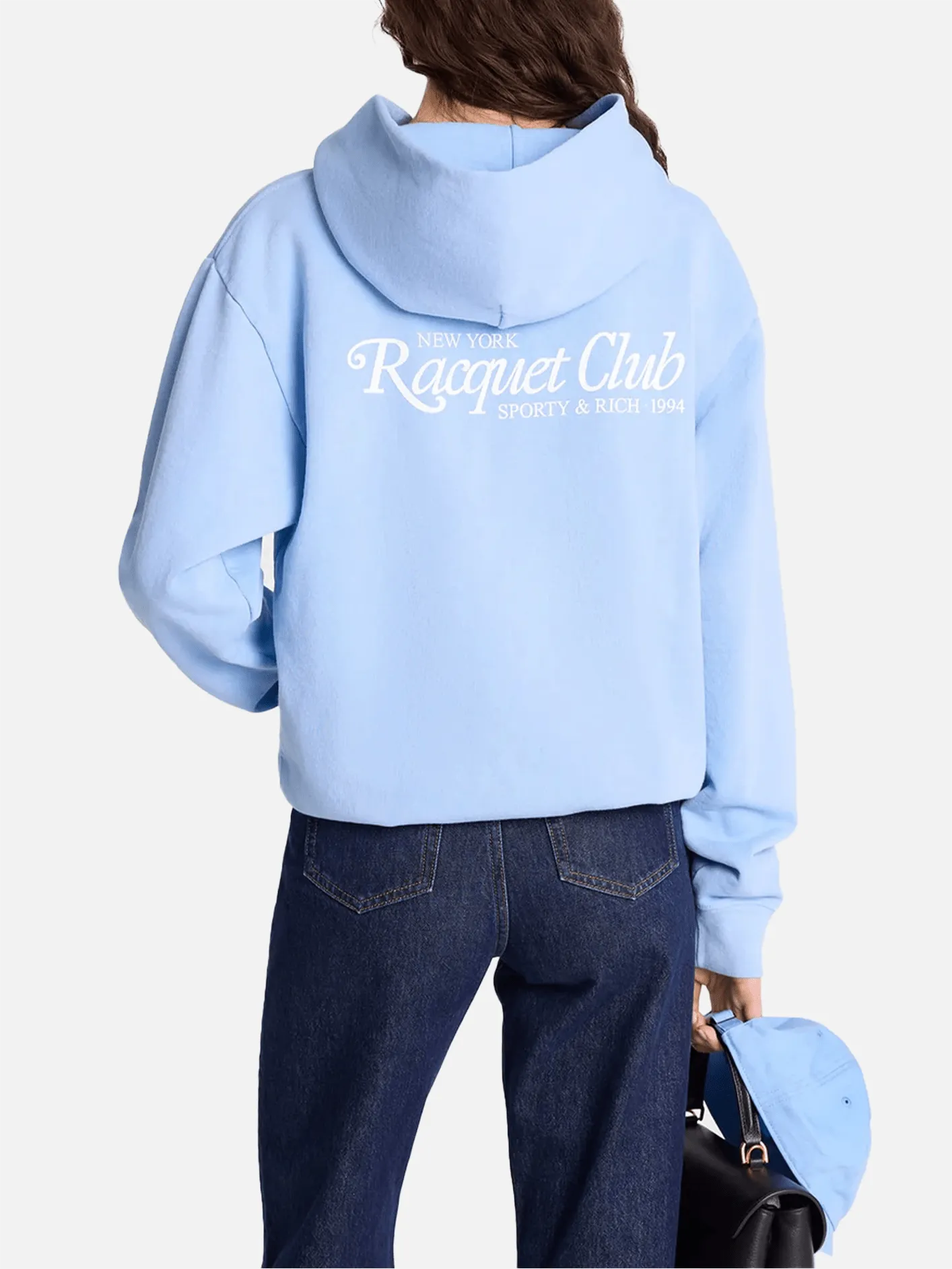 94 Racquet Club Hoodie - Sky Blue/White