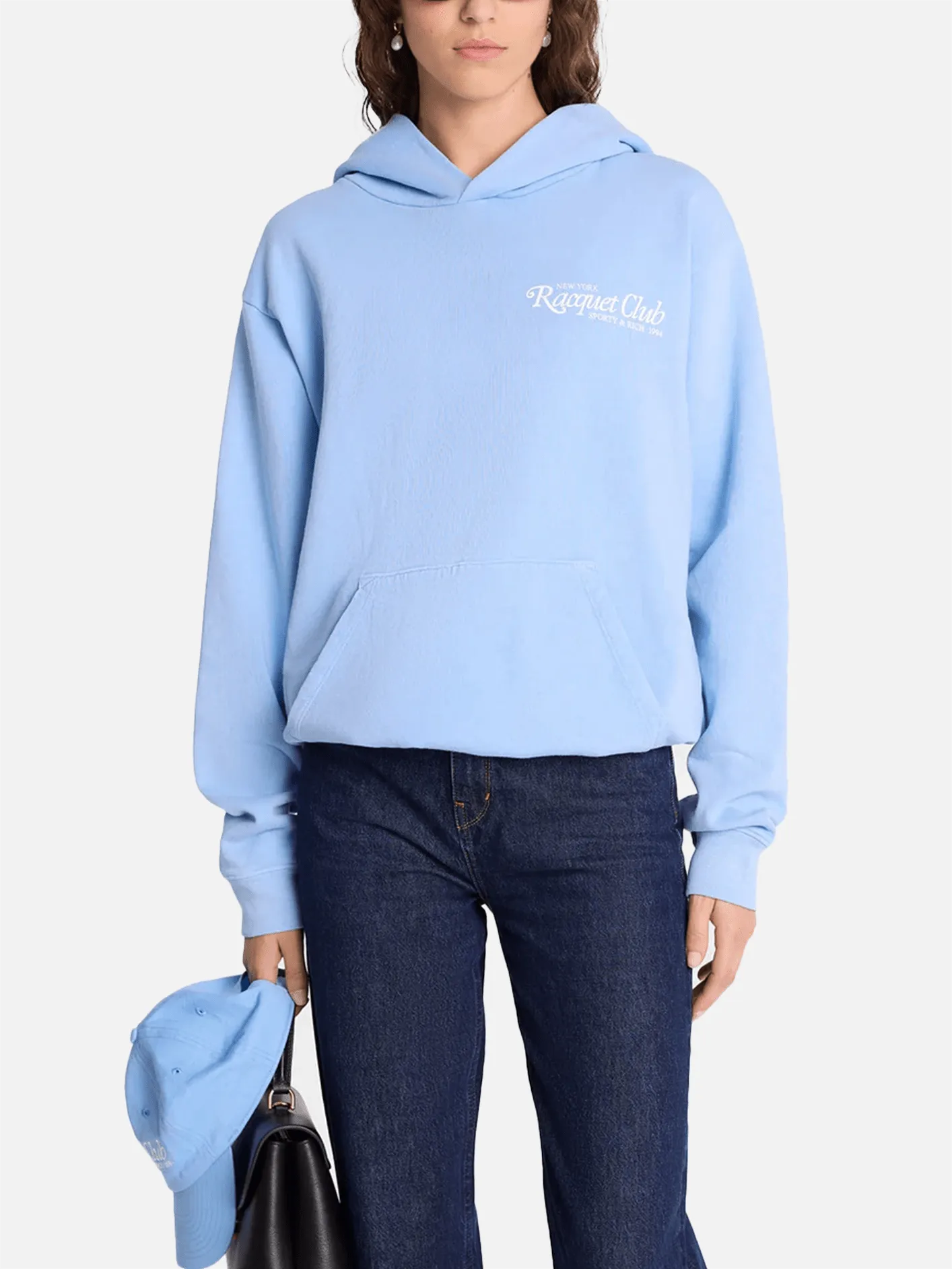 94 Racquet Club Hoodie - Sky Blue/White