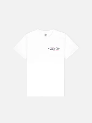 94 Racquet Club T-Shirt - White/Navy/Bright Red