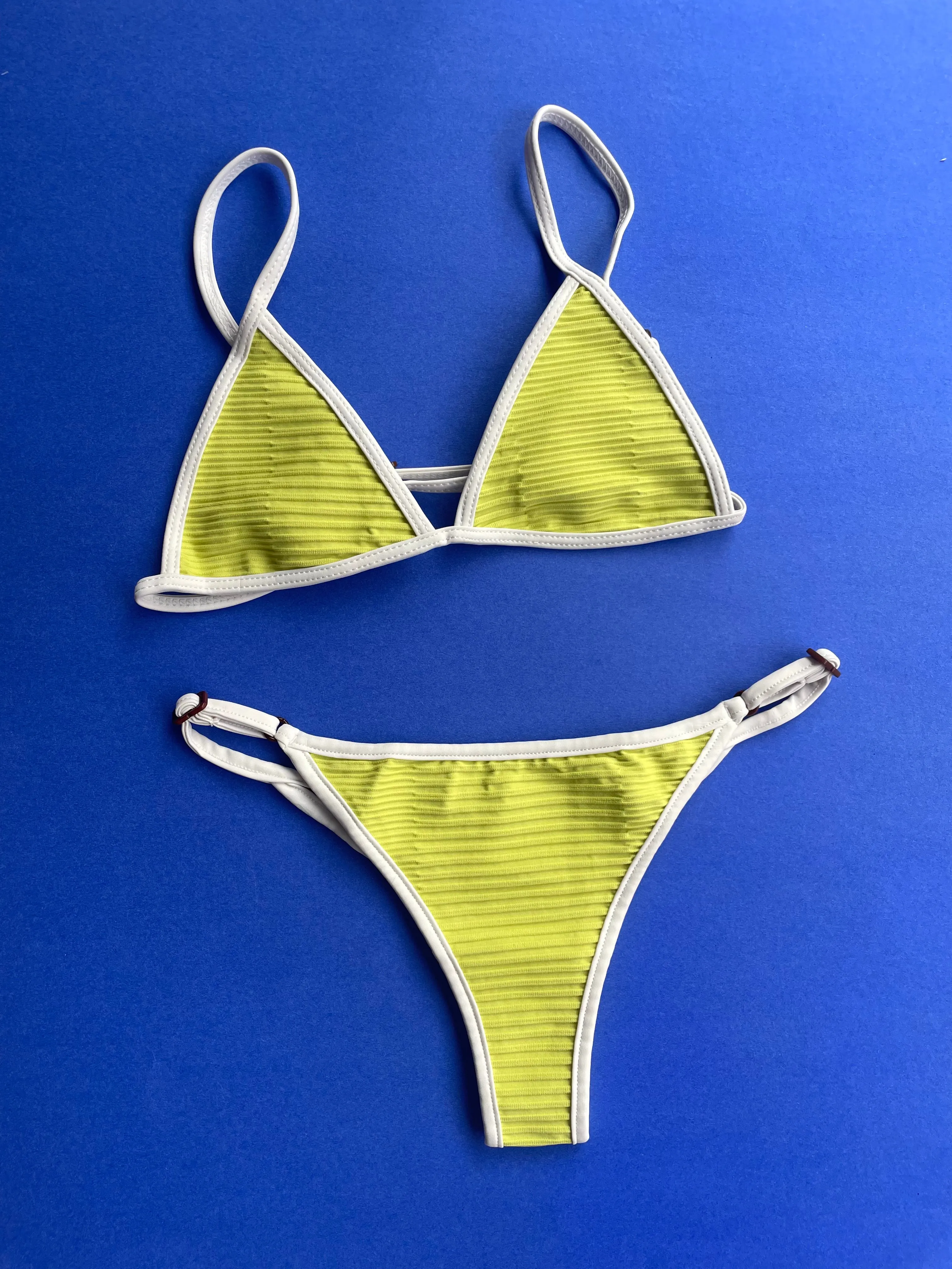 Acacia: Baja Piped Bikini Top - Dijon