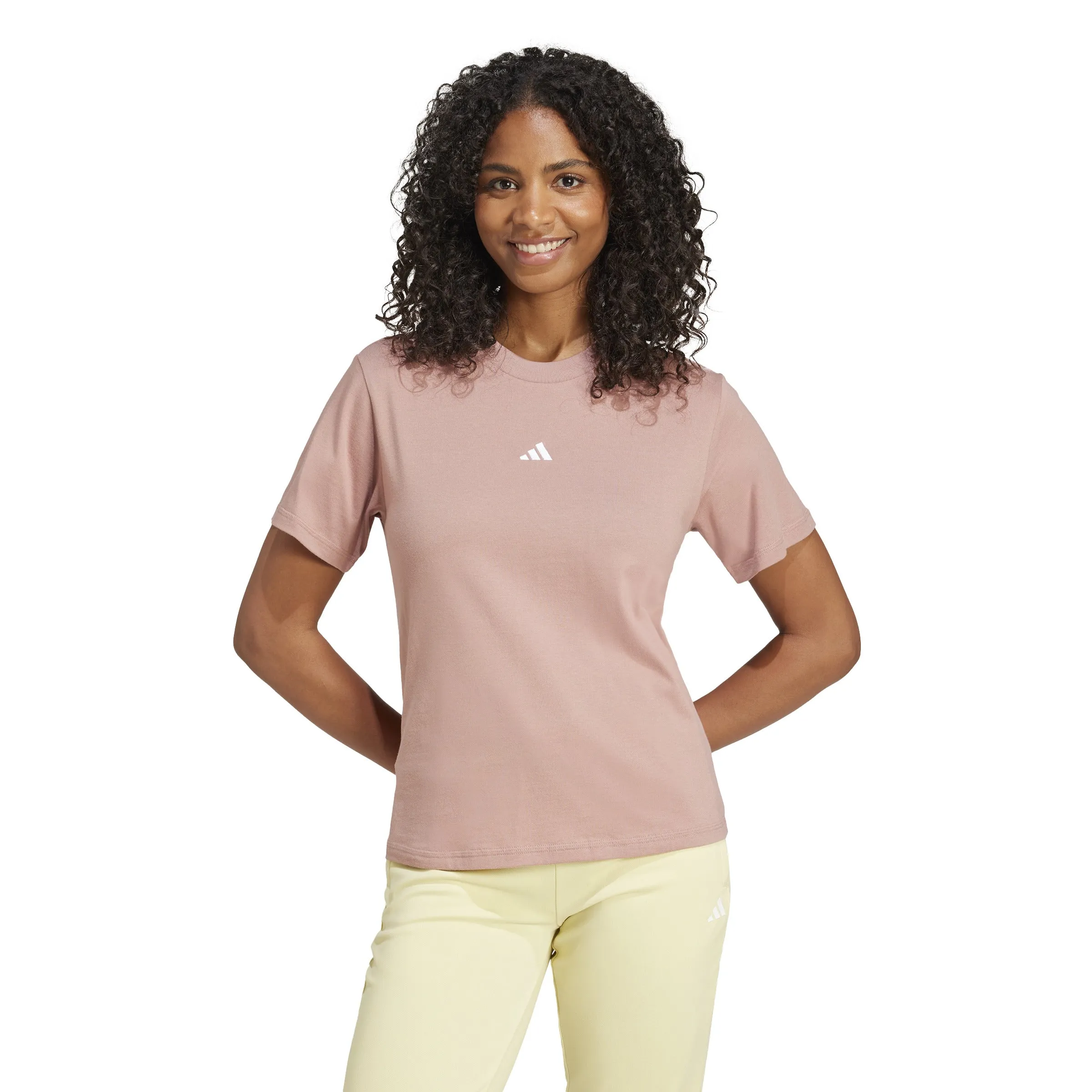 adidas Essentials Small Logo Cotton Womens Tee