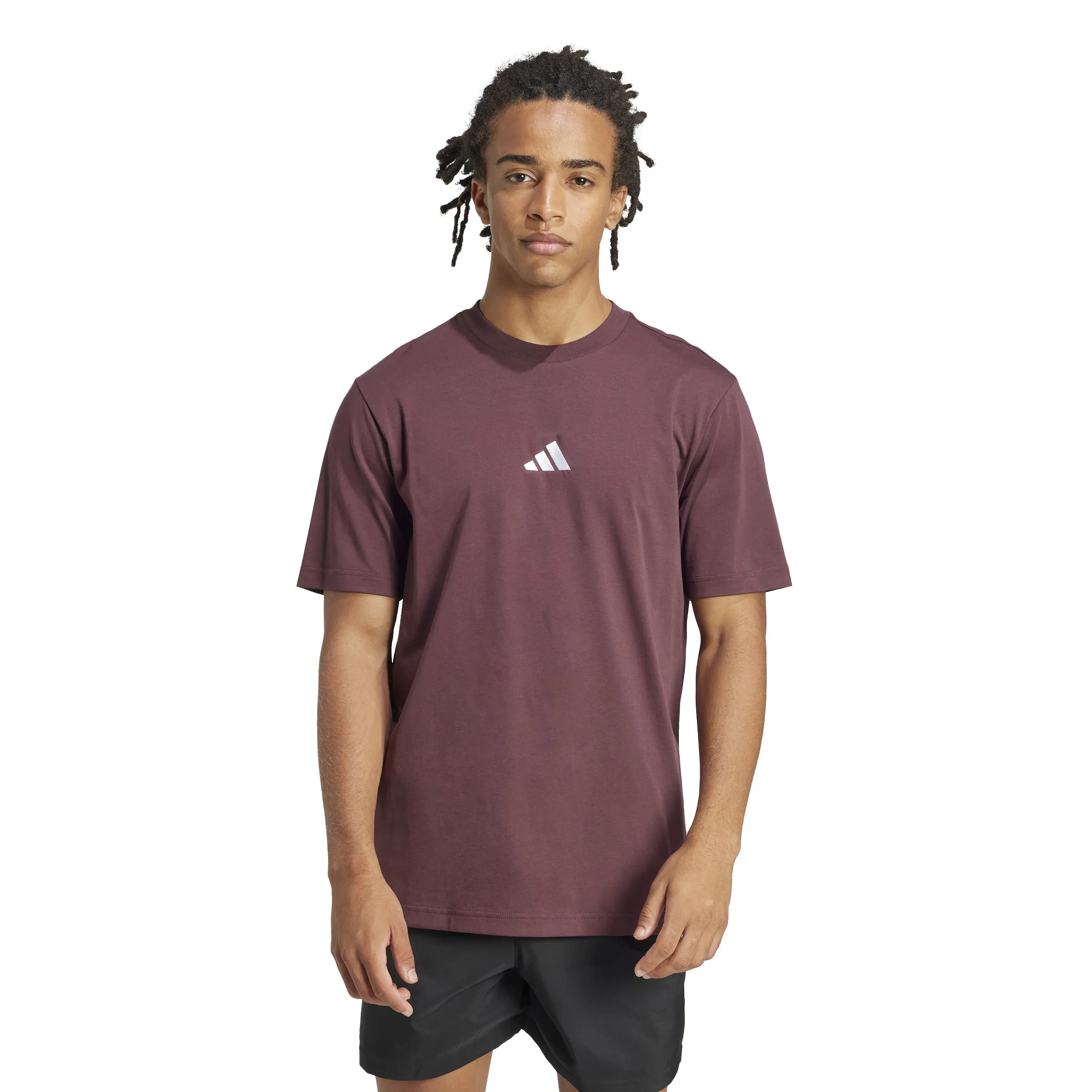 adidas Essentials Small Logo Single Jersey Mens Tee