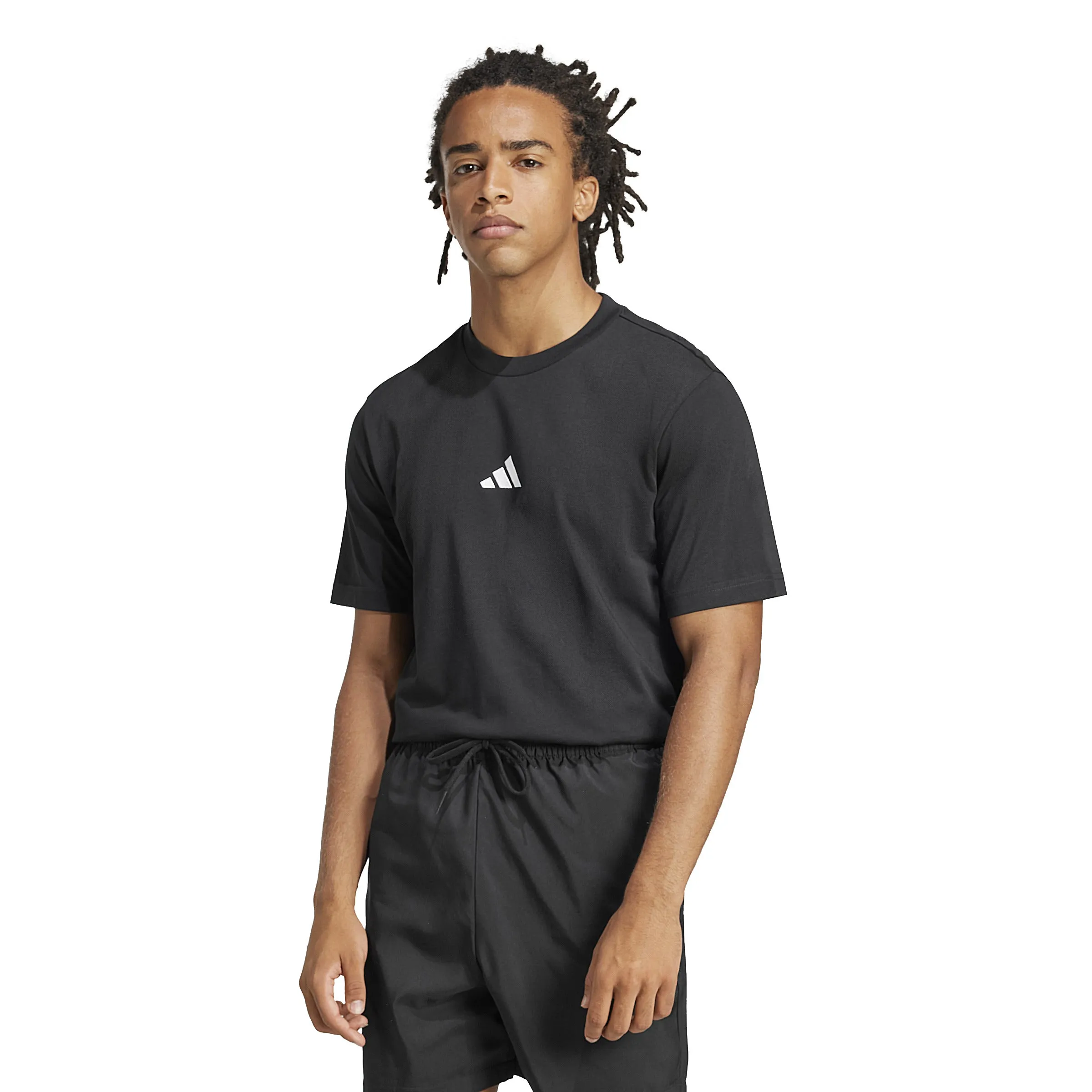 adidas Essentials Small Logo Single Jersey Mens Tee
