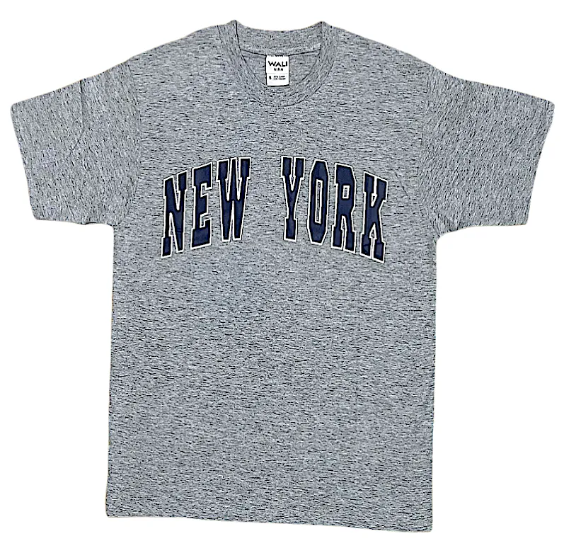 Adult Crew Neck T.Shirt With Classic "NEW YORK" Screen Print