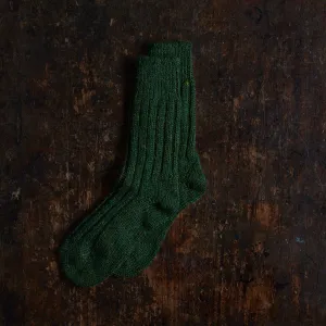 Adults Wool Tweed Socks - Spruce