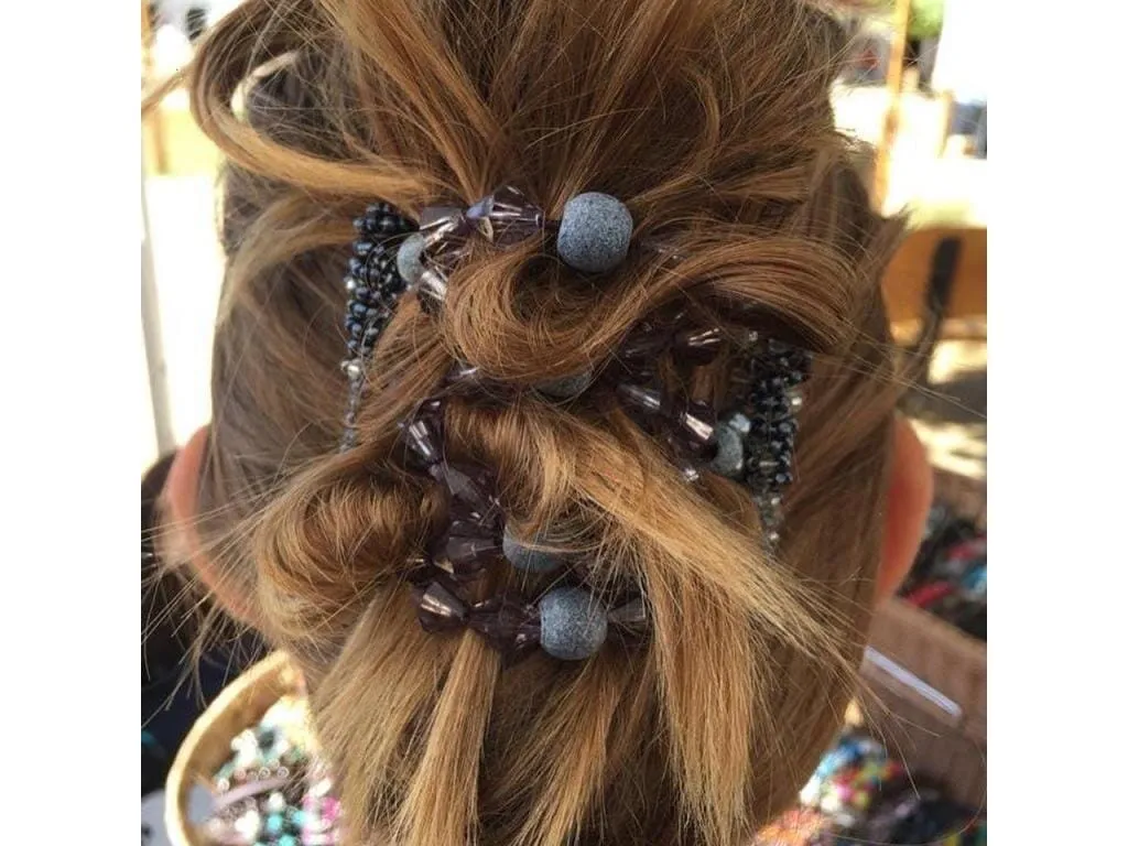 African Butterfly Wire Hair Clip - 7 Tong 556