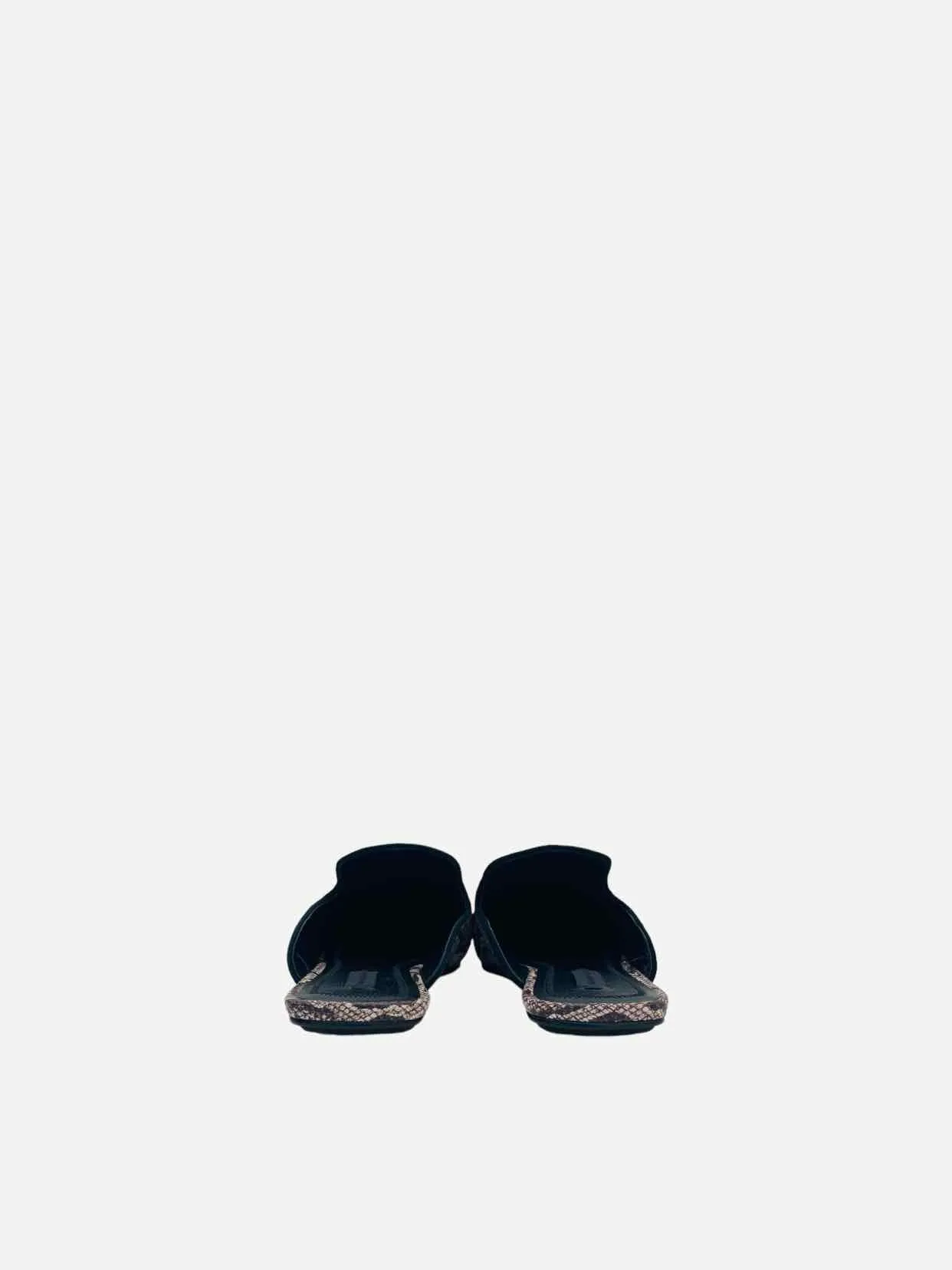 ALEXANDER WANG Brown Multicolor Snake Print Flats 36.5