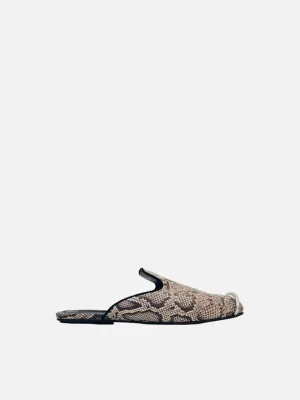 ALEXANDER WANG Brown Multicolor Snake Print Flats 36.5