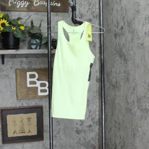 All In Motion Girls Knit Racerback Tank Top 77335698 Green Yellow XL