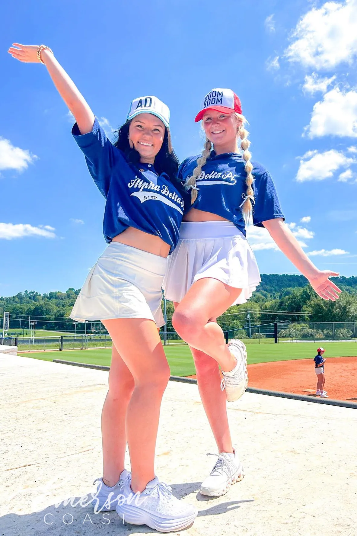 Alpha Delta Pi Navy Baseball Bid Day Henley