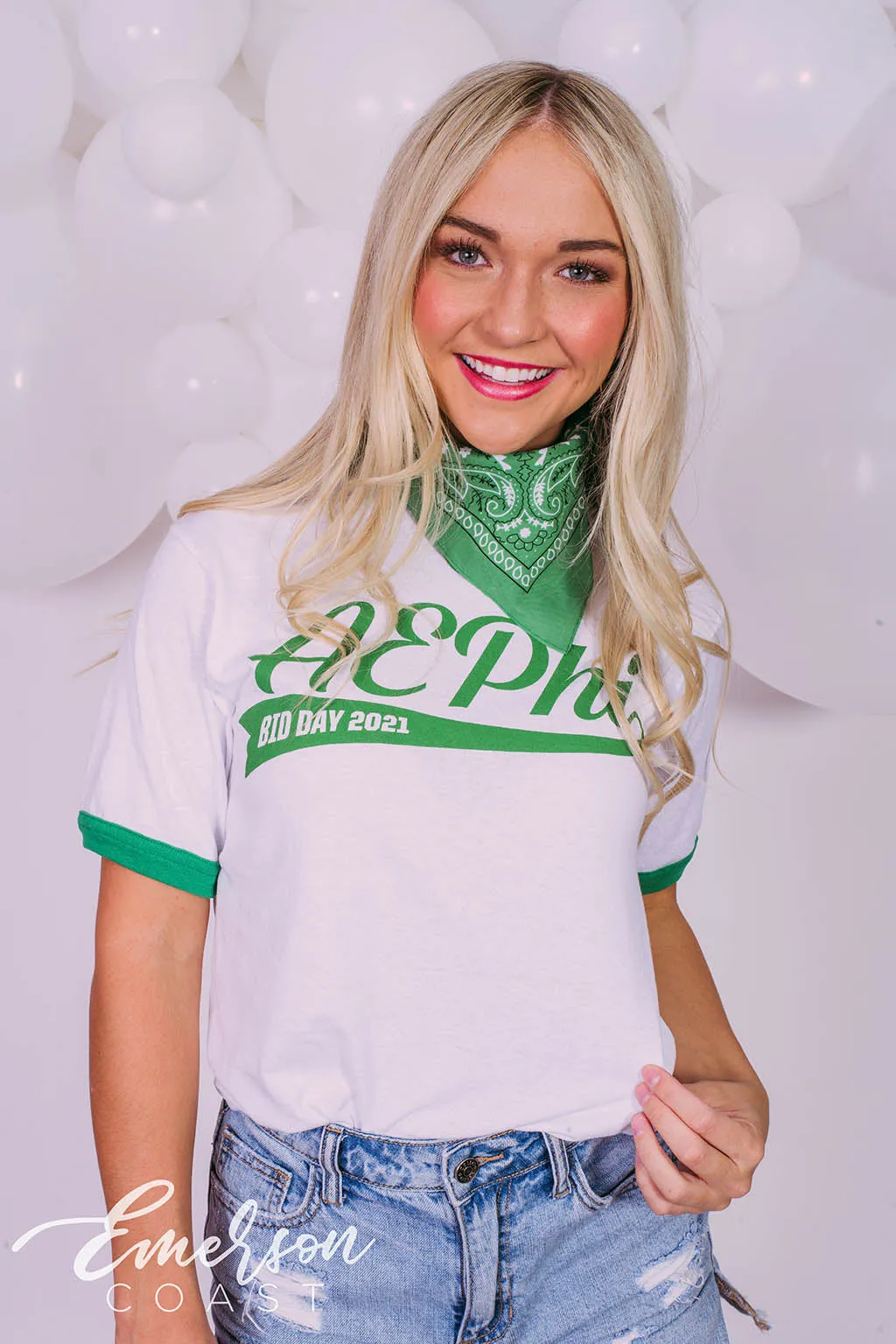 Alpha Epsilon Phi Green Bid Day Ringer