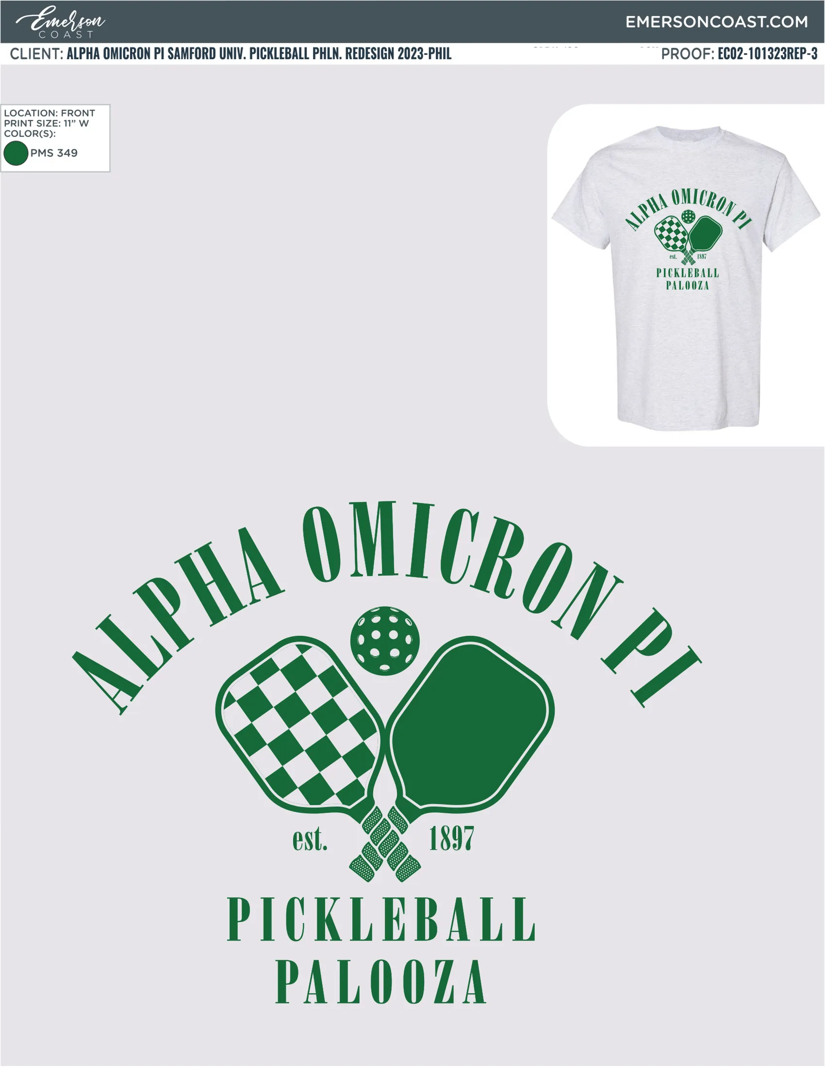 Alpha O Pickleball Palooza Tee