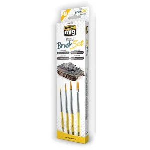 Ammo by MIG Brushes Starter Brush Set