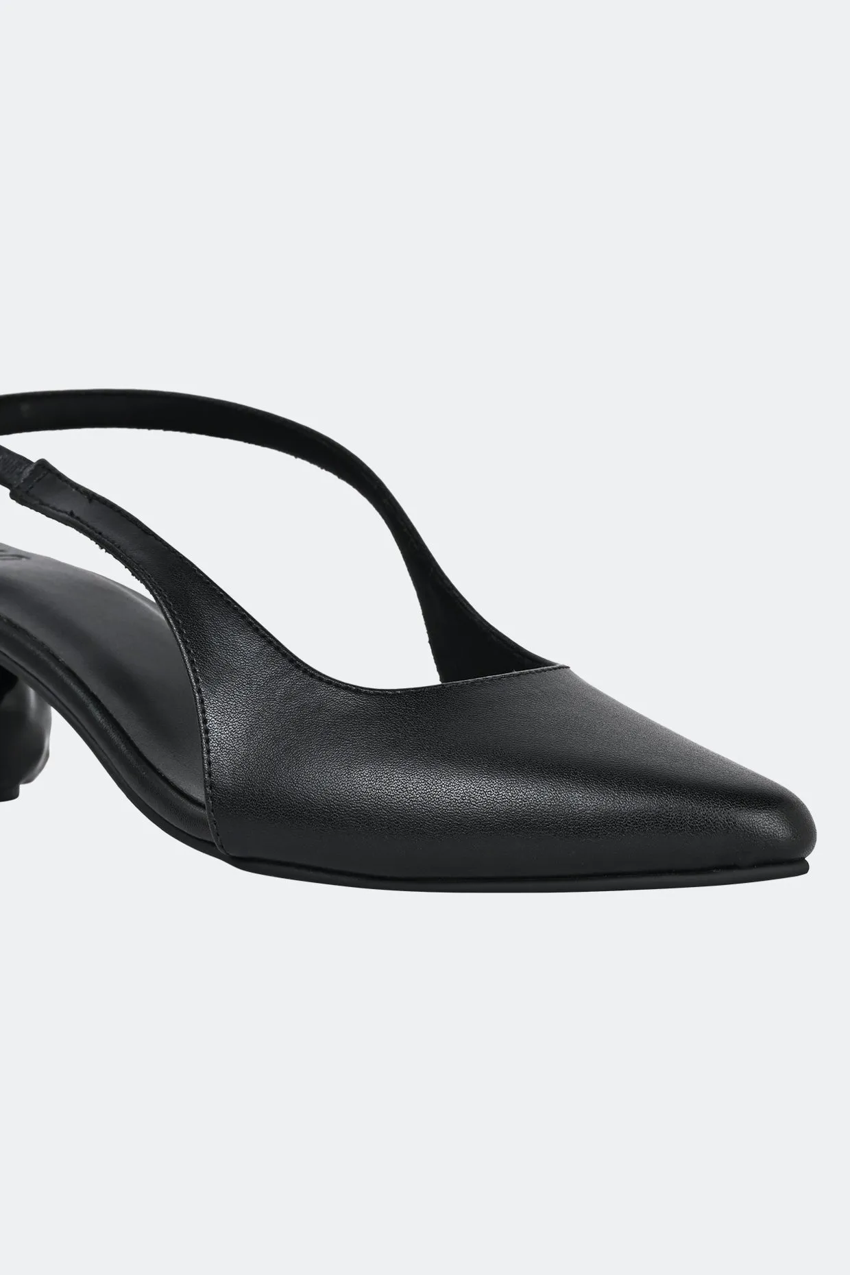 Amorphic Pump Black Heels For Women