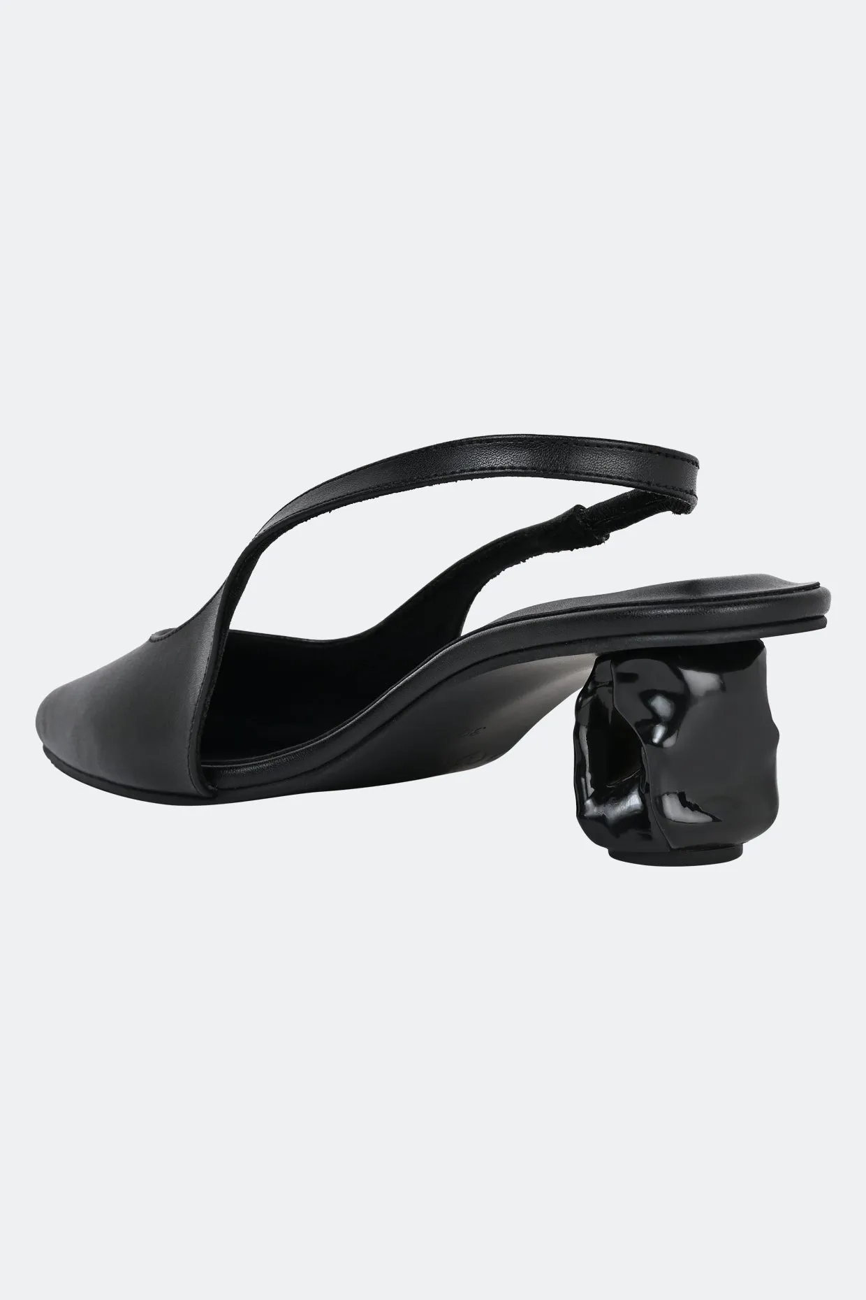 Amorphic Pump Black Heels For Women