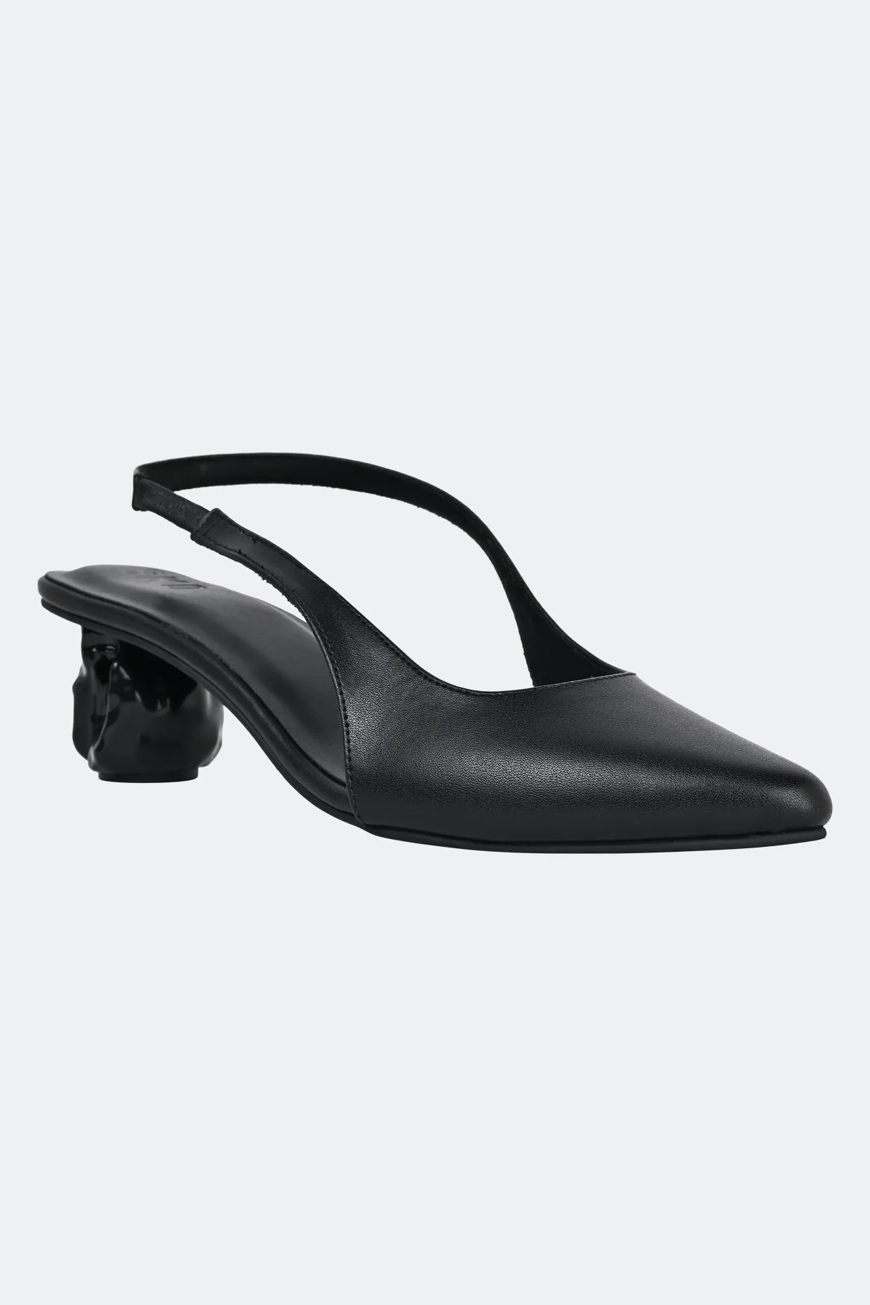 Amorphic Pump Black Heels For Women