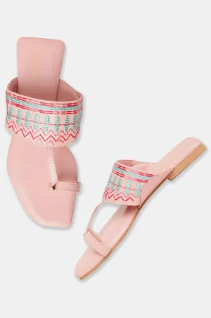 Aurelia Embroidered Open Flat-Zmarilyn