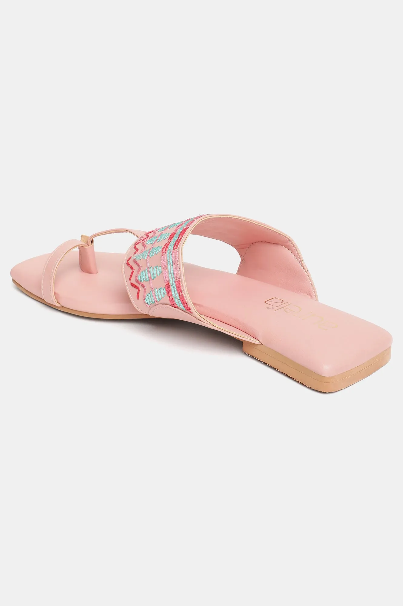 Aurelia Embroidered Open Flat-Zmarilyn