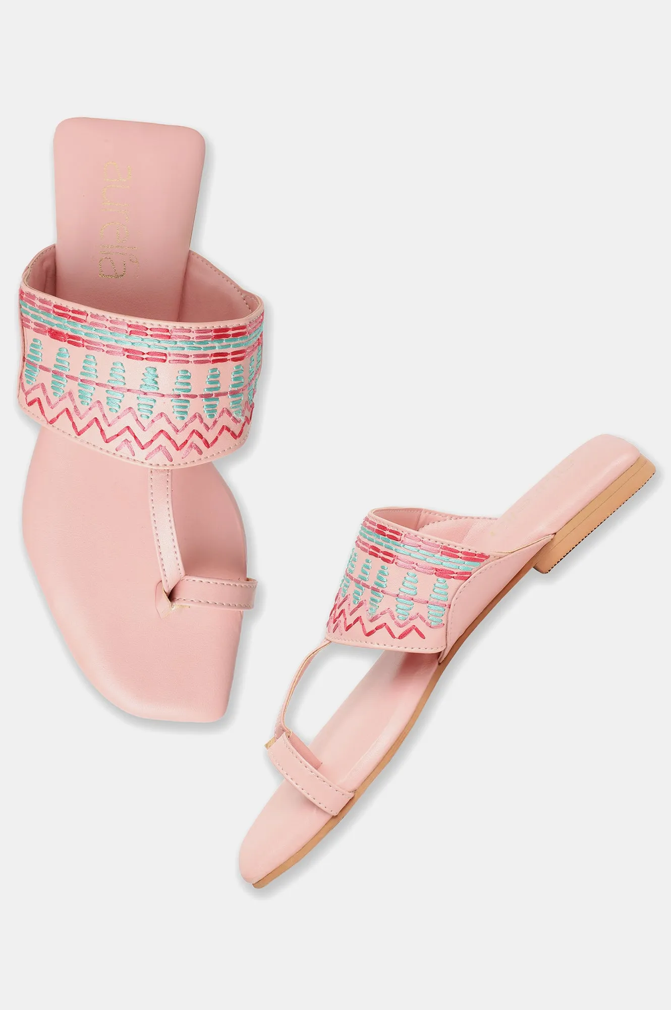 Aurelia Embroidered Open Flat-Zmarilyn