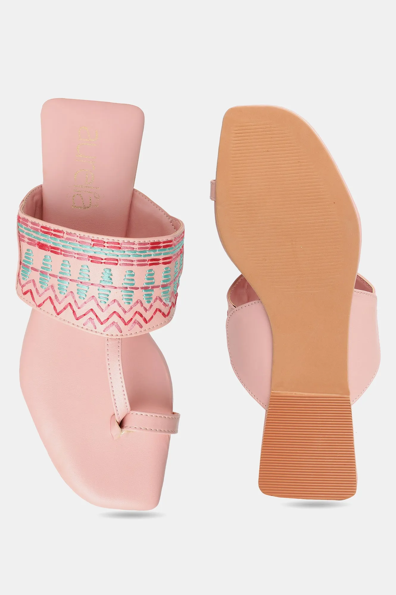 Aurelia Embroidered Open Flat-Zmarilyn