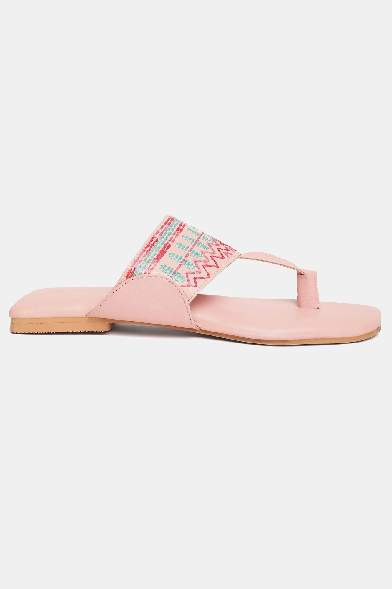 Aurelia Embroidered Open Flat-Zmarilyn