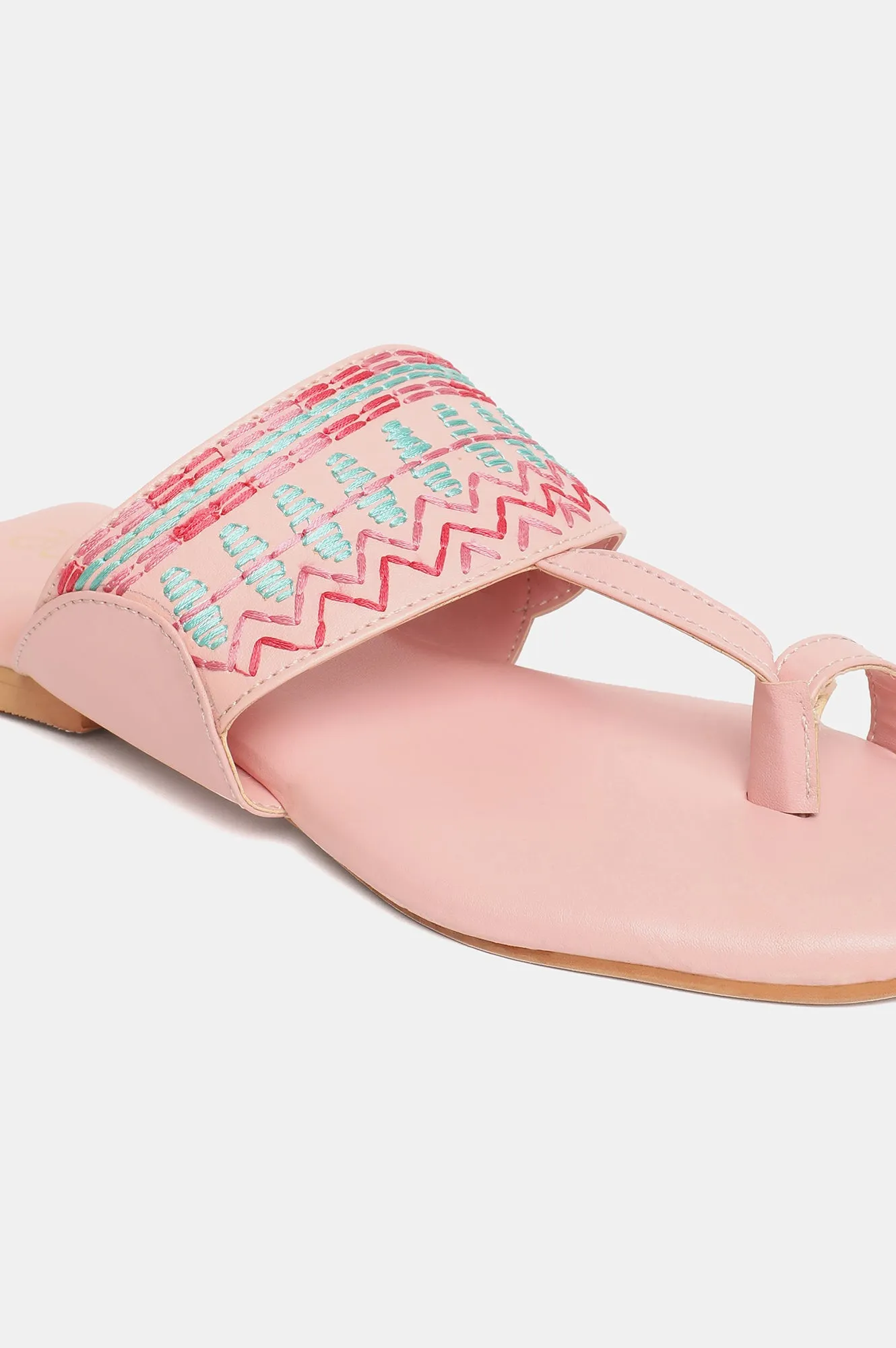 Aurelia Embroidered Open Flat-Zmarilyn