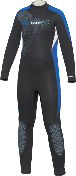 Bare 5/4mm Children's Manta Full Wetsuit
