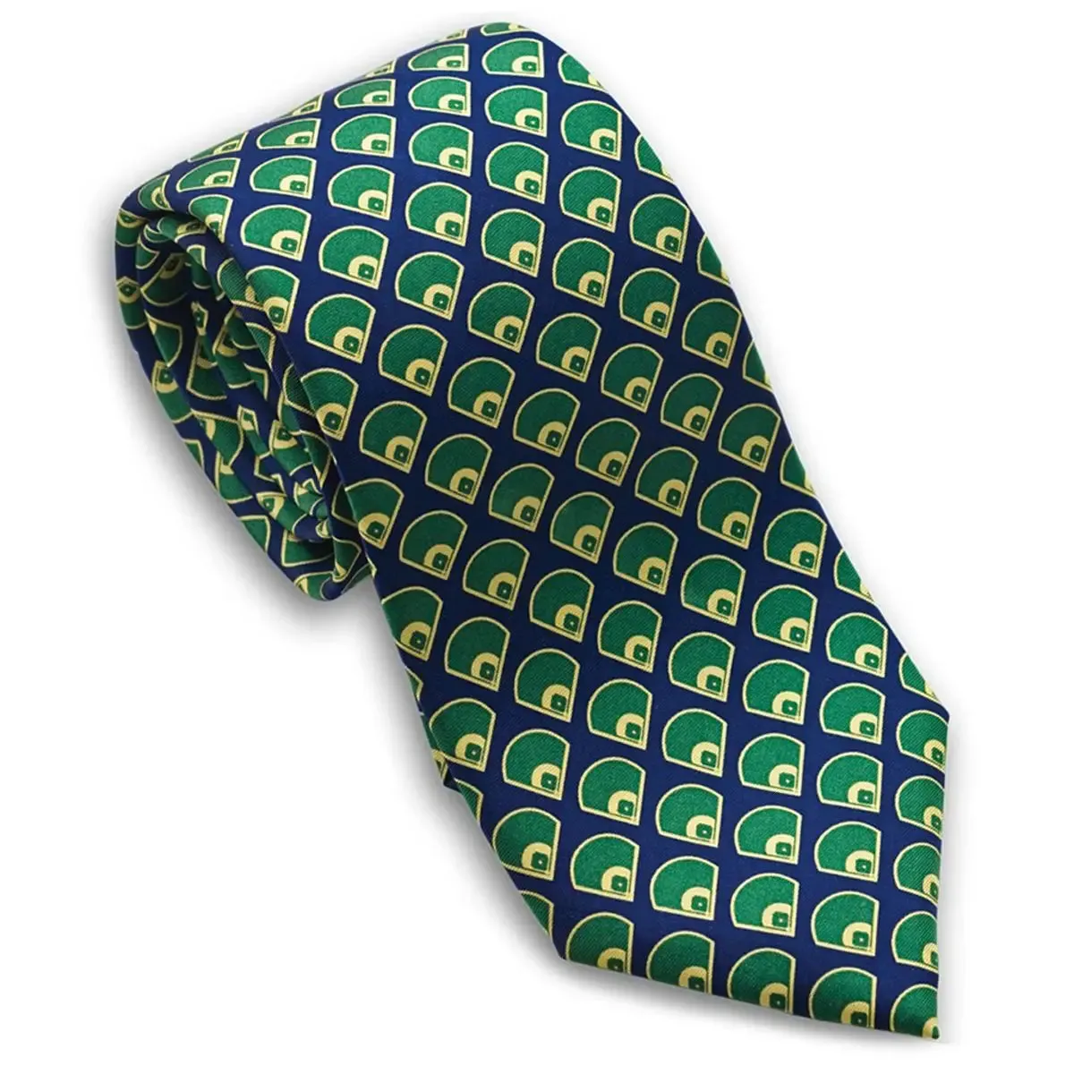 Baseball Fields Silk Necktie