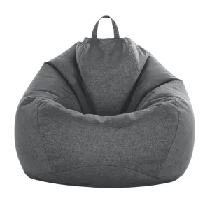 Bean Bag Chair Cover Without Bean Filling 100x120cm (Grey)