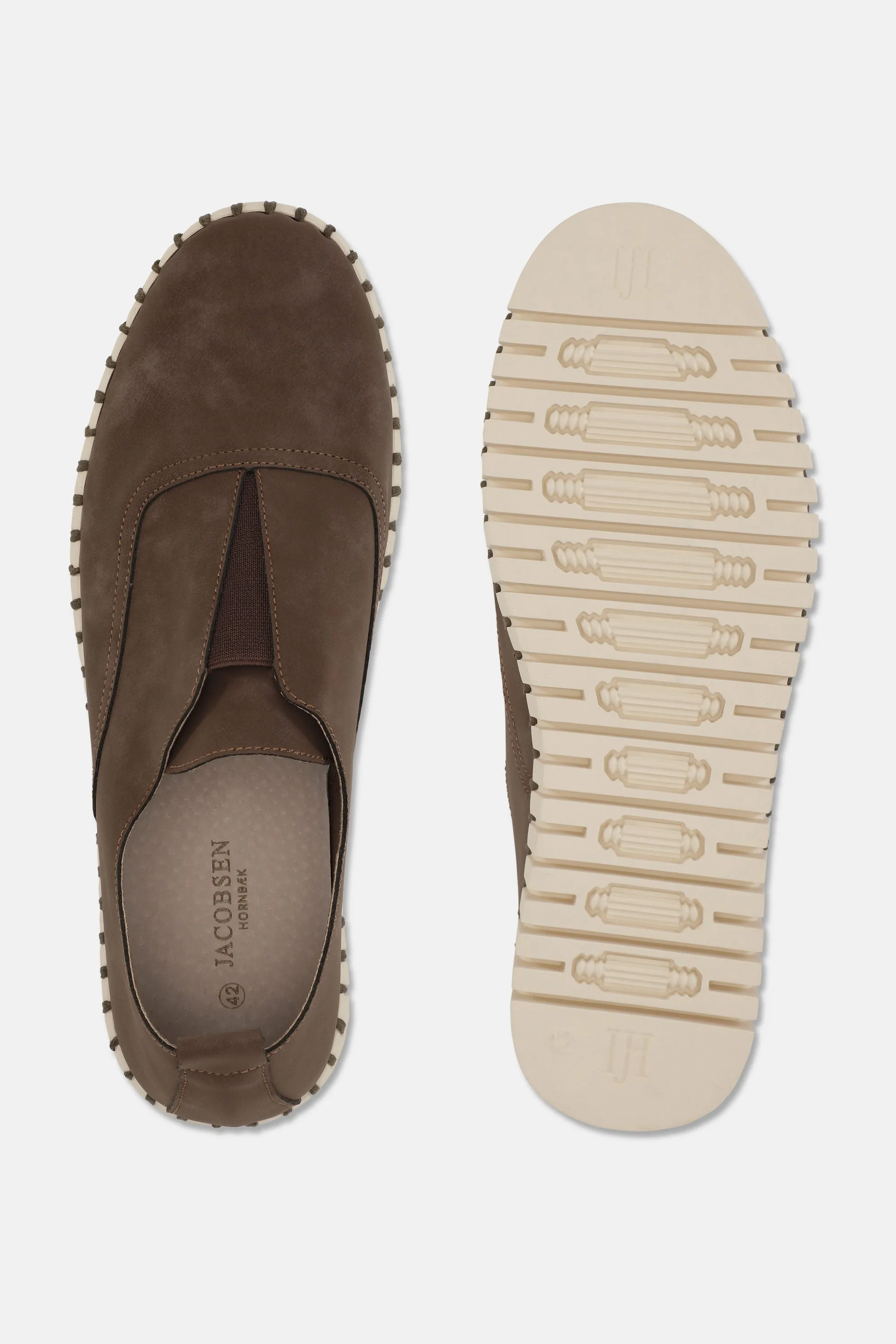 Bekväma Herrskor - Brown Pearled Ivory