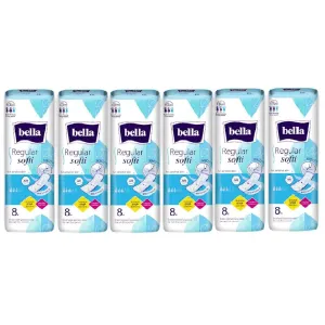 Bella Regular Softi Classic Sanitary Pads 8Pcs (Pack of 6)