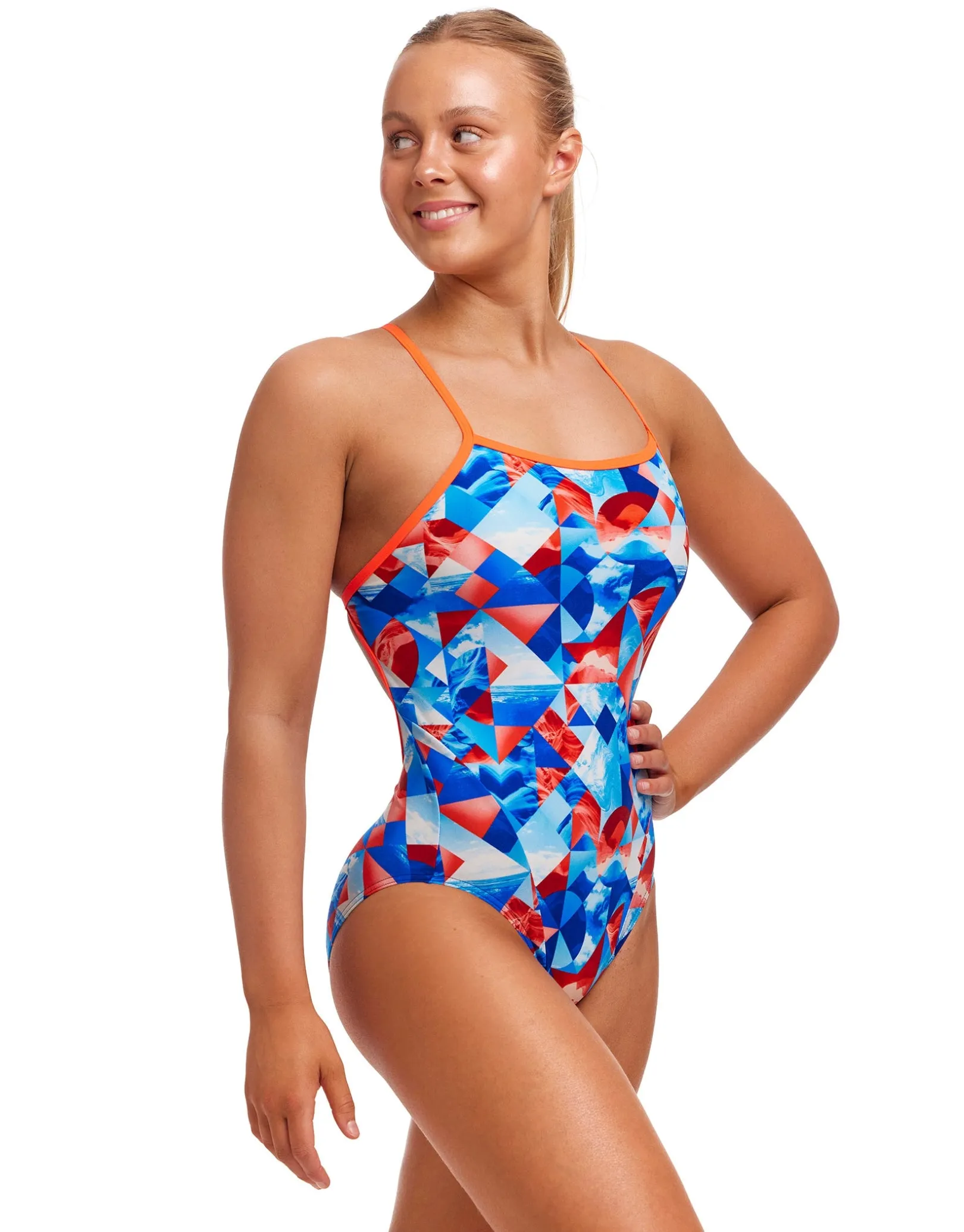 Big Swell Single Strap Swimsuit - Blue