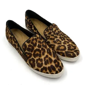 Birdies The Swift Leopard Print Fur Luxury Flats Size 7.5
