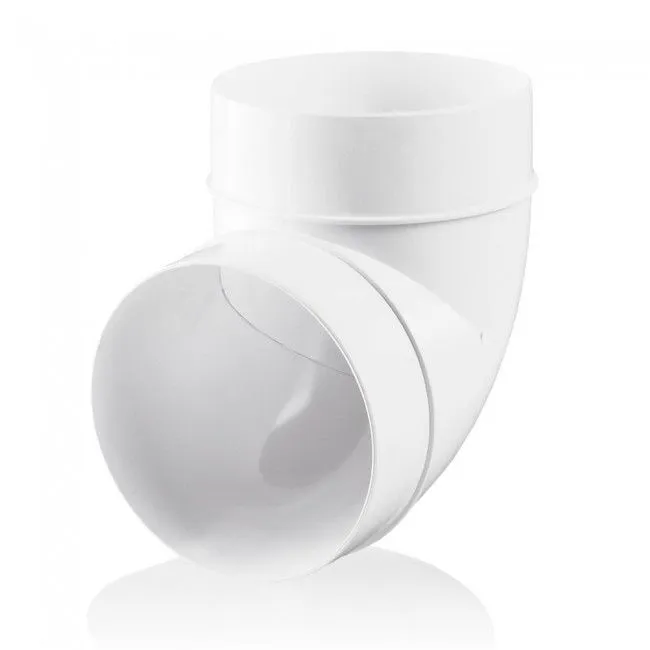 Blauberg Plastic Circular 90 Degree Bend - 100mm