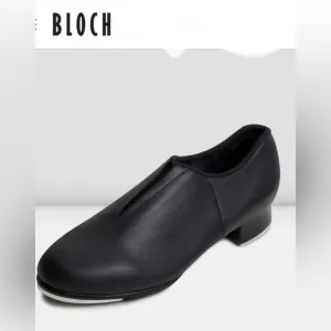 BLOCH Ladies 9.5 Tap Flex Slip On Black Leather Tap Shoes