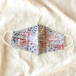 BLUE JAVA Triple Layer  Vintage Batik Face Mask with Waterproof Filter