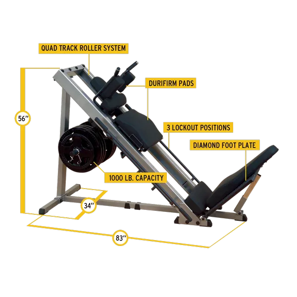 Body Solid Leg Press & Hack Squat - GLPH1100