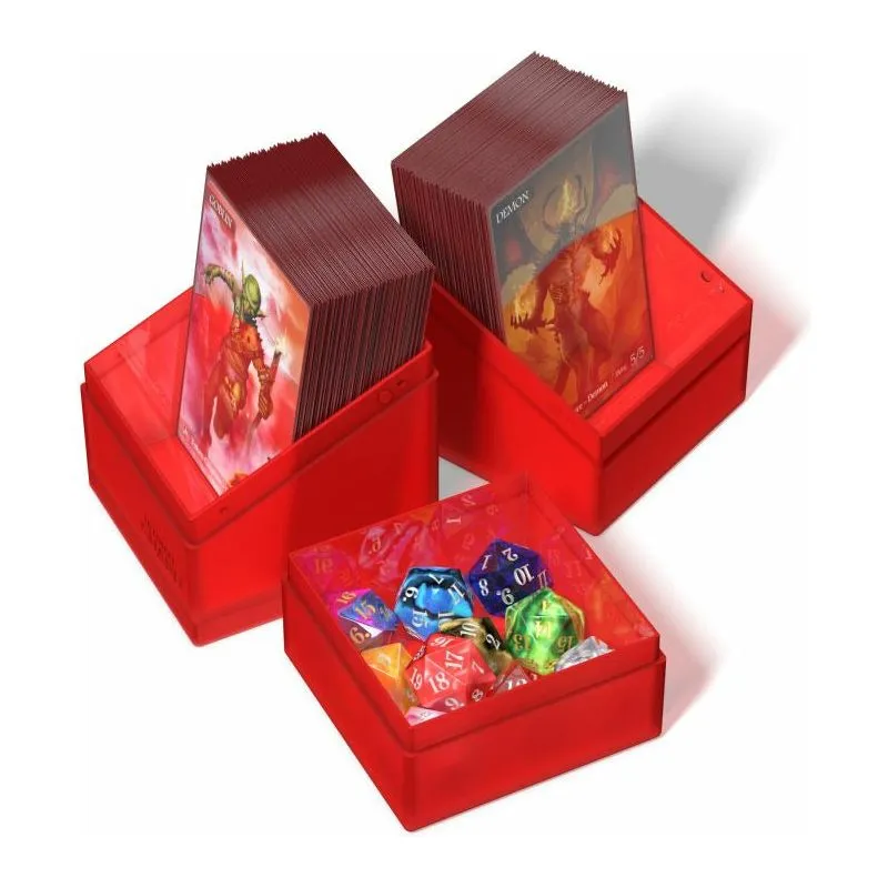 Boulder'n'Tray 100  Deck Box - Ruby