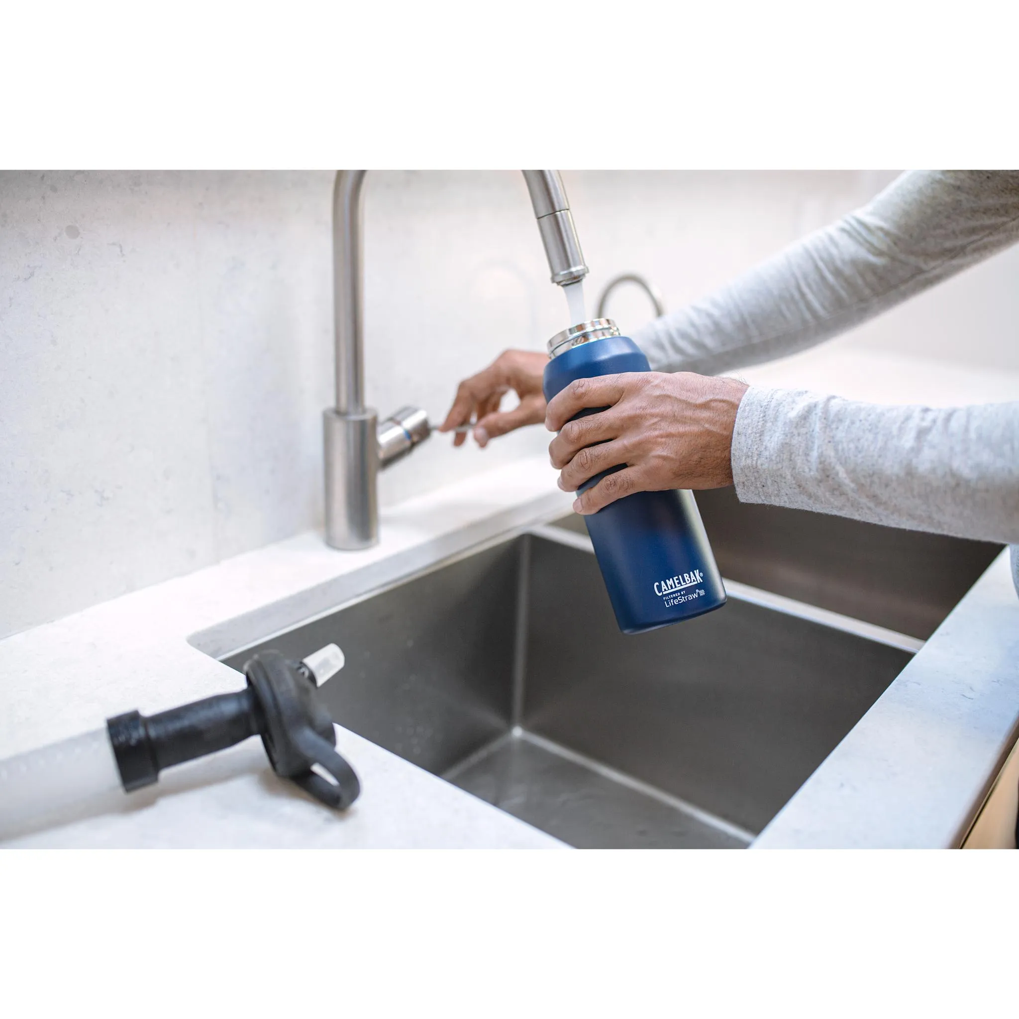 CamelBak Eddy  1L Stainless Steel Vacuum Insulated filtered by LifeStraw Water Bottle