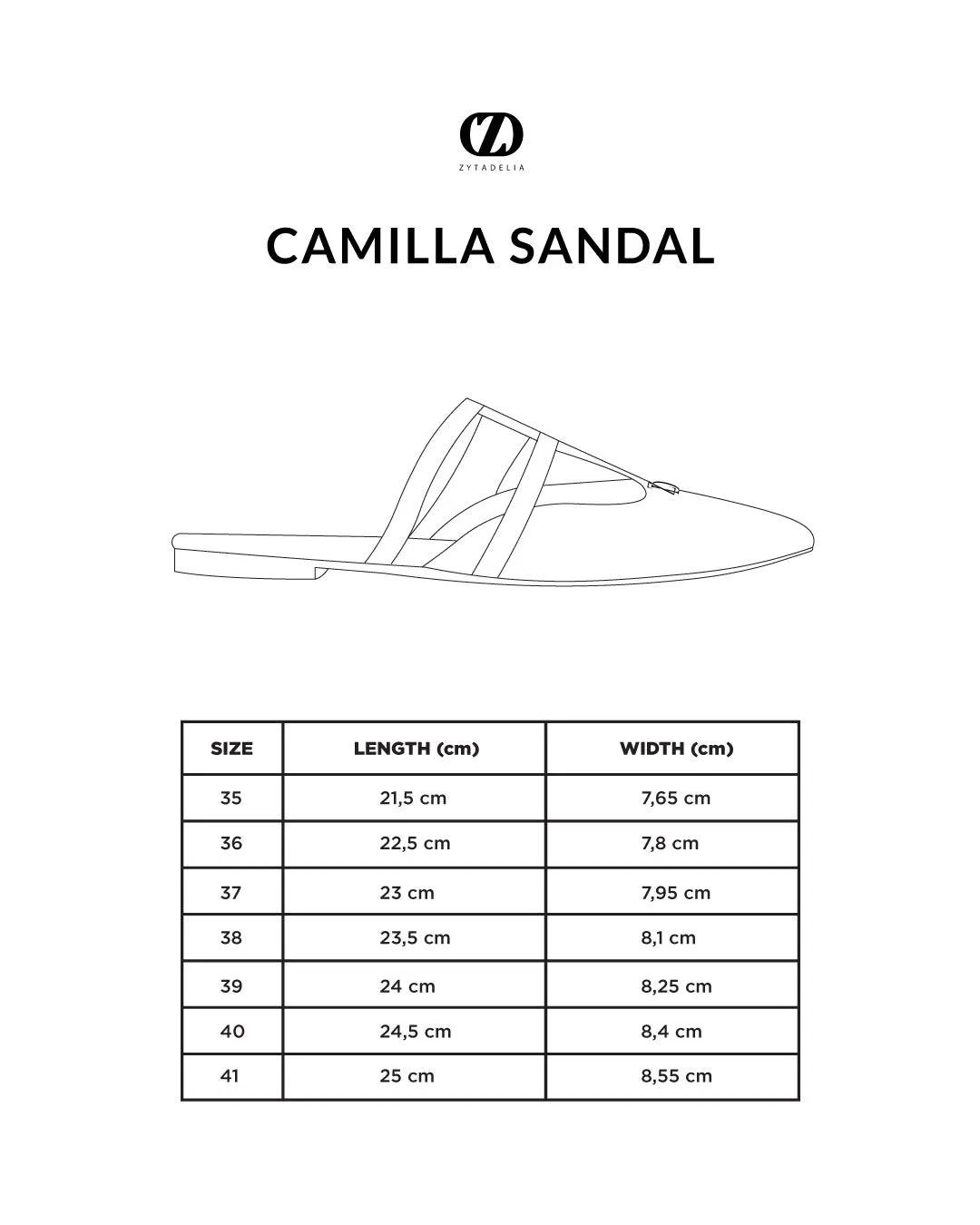 Camilla Sandal - Black