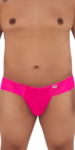 Candyman 99392x Lace Thongs Hot Pink