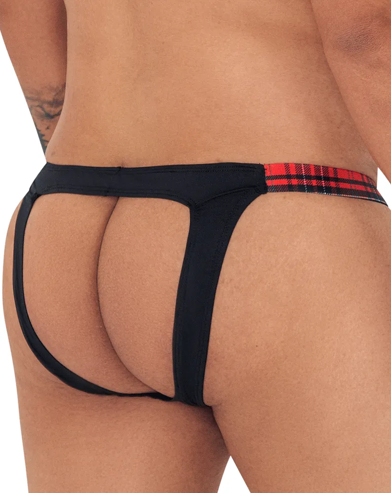 Candyman 99536x Bikini Jockstrap Black print