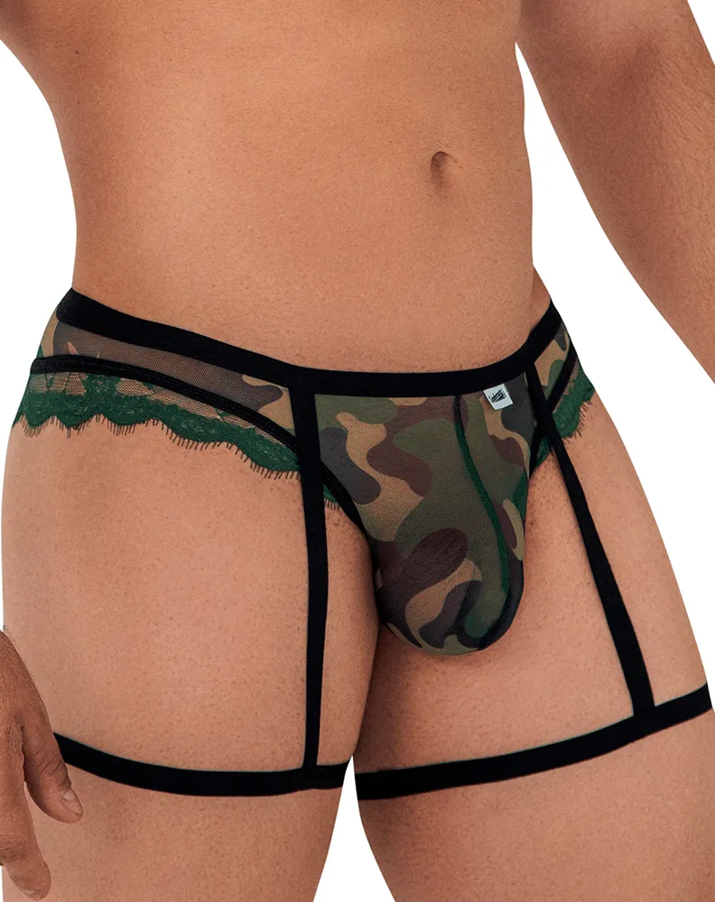 Candyman 99580x Garter Camo Thongs Green
